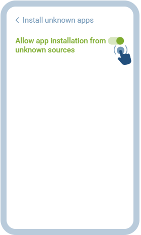 Allow app installation from this source